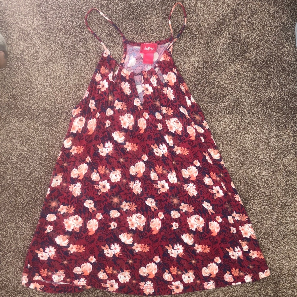 Loose flowing floral tank top